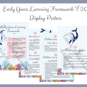 EYLF outcomes posters classroom display