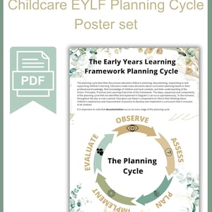 Conjunto de PDF del marco de aprendizaje para los primeros años con temática de eucalipto: ¡visualice, planifique y eduque!