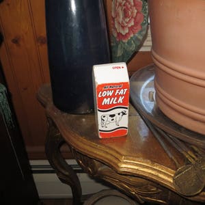Wood Milk Container, Cow Farm Decor
