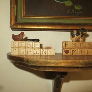 Cow Rooster Farm Decor, fresh milk, rise & shine