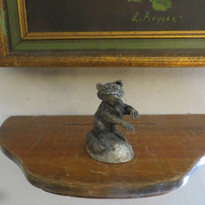Raccoon Miniature Figurine Vintage