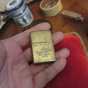 Zippo Lighter - Detect First Attack - USS Simpson FFG-56, Vintage