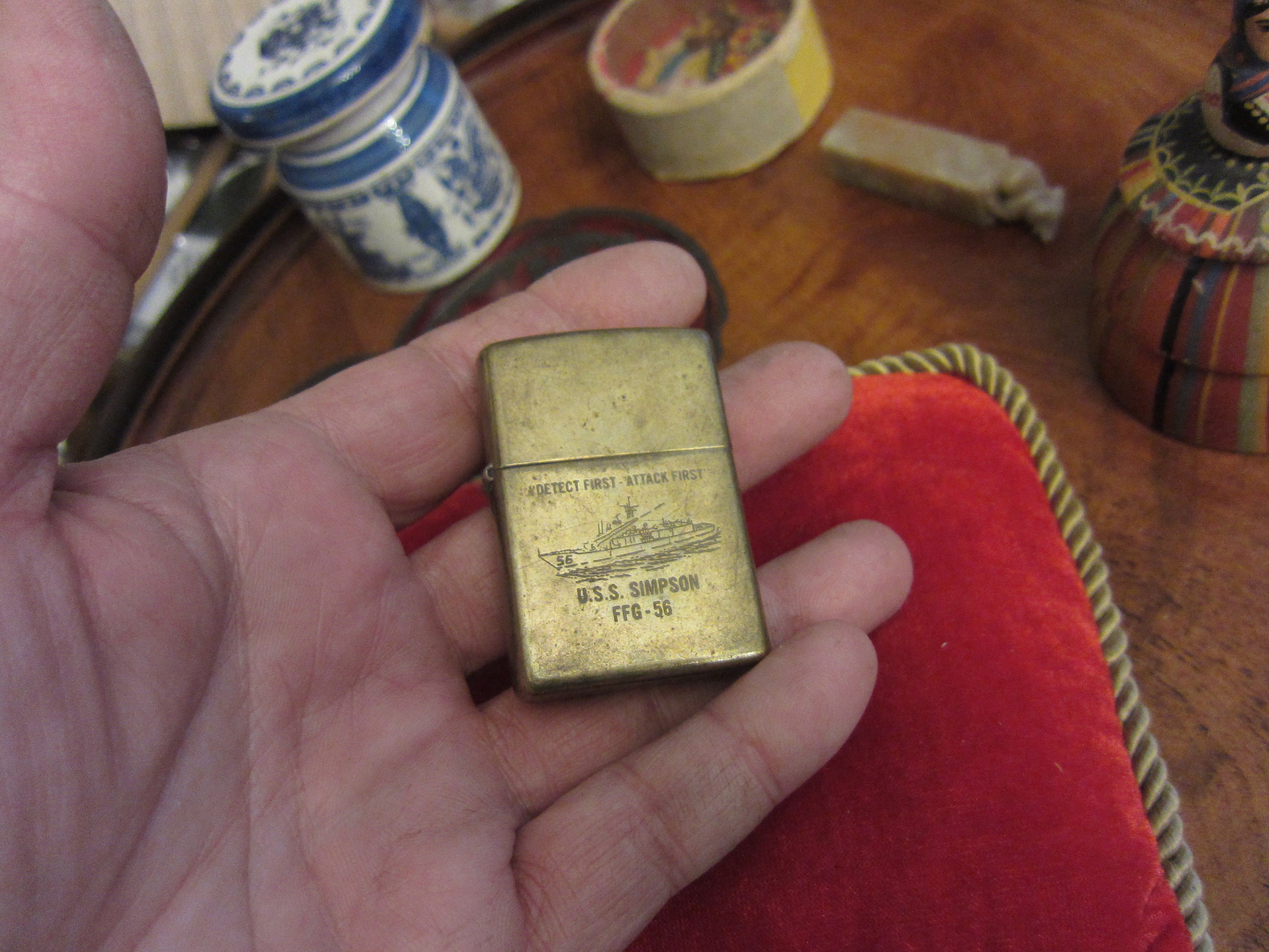 Zippo Lighter - Detect First Attack - USS Simpson FFG-56 Zippo Lighter - Detect First Attack - USS Simpson FFG-56
