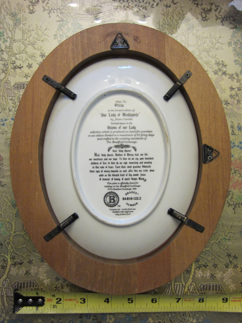 Visions of Our Lady Collector Plates Our Lady of Medjugorje & Etsy