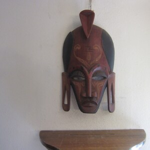 Tribal Mask, African Wall Mask Carved Wood Mask, Wall Decor .