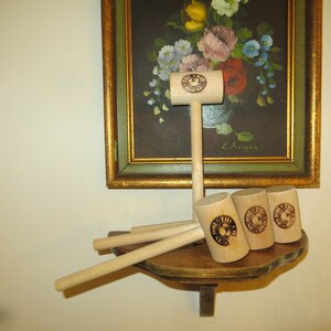 Crab Cracker Mallet Seafood Tool, lot of 4, Please Read Description