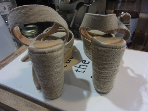 Blaudell open-toe suede wedge espadrilles sandals - image 7