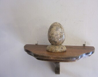 Stone Egg and stand, vintage, Please Read Description