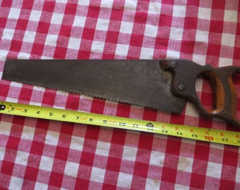 Antique 14" number 6 wood saw, Please Read Description