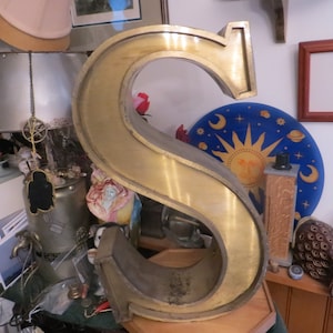 Letter S Architectural building letter. Large Marquee Letter S