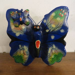 Butterfly figurine - hand made - hand painted