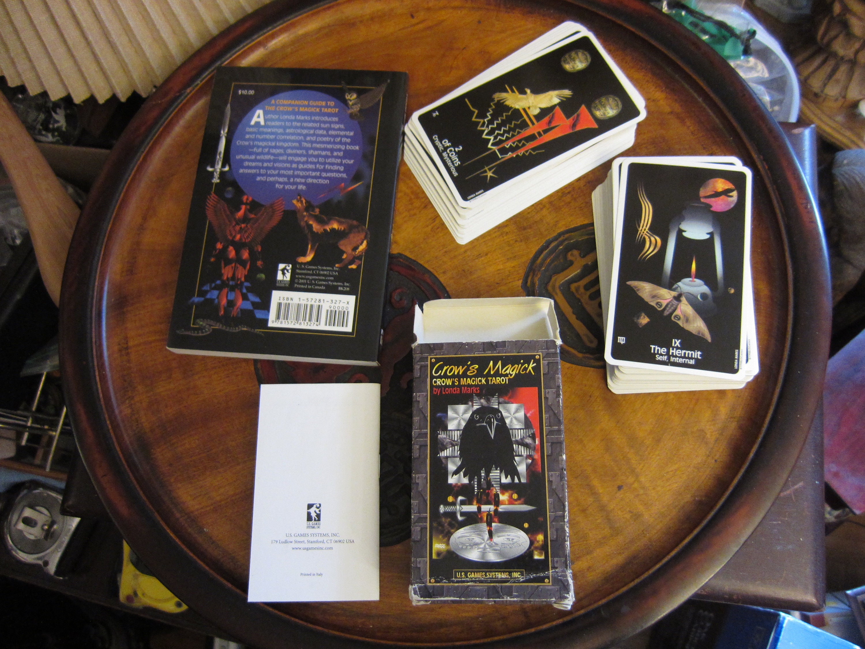 Crow's Magick Companion Book by Londa Marks, Rare With Tarot