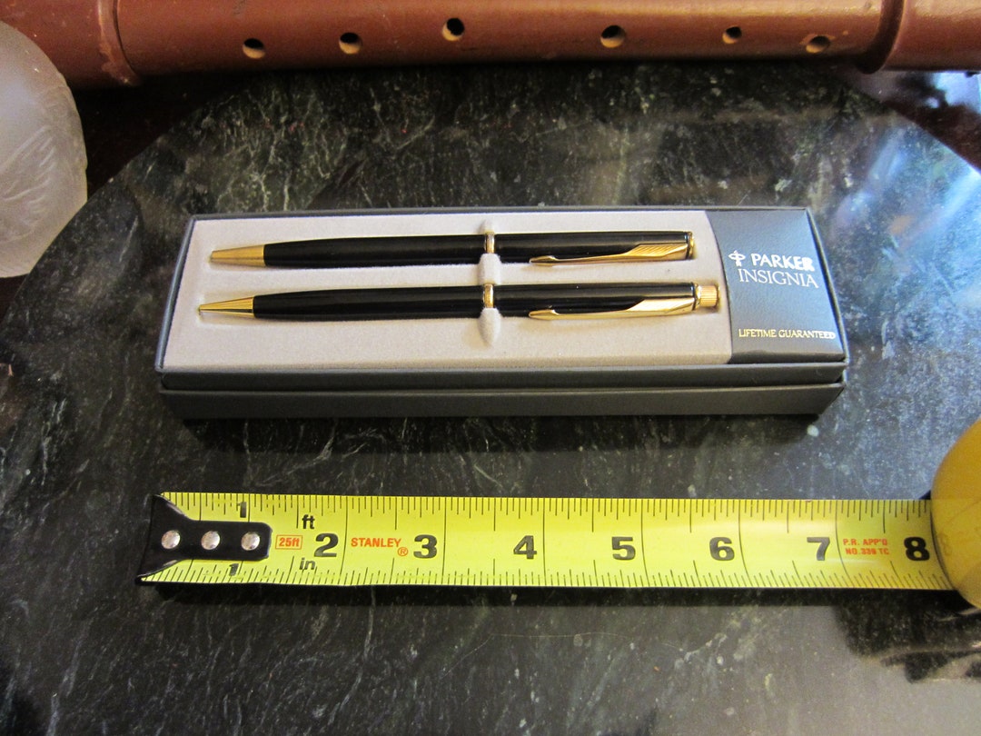 Parker Insignia Black Pen and Pencil Set - Etsy