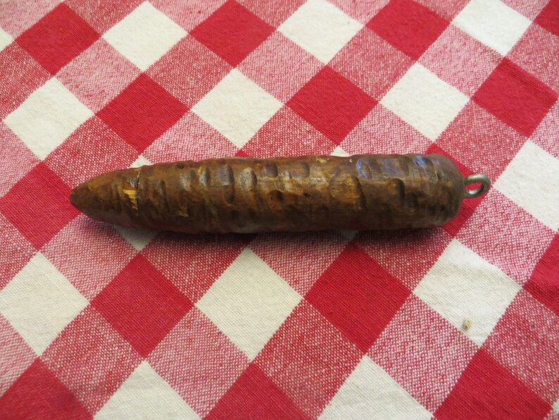 Vintage Cuckoo Clock Wooden Weight Wood Coo Coo Pine Cone Etsy