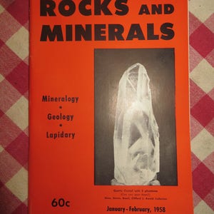 Rocks And Minerals Magazines 1958 Peekskill NY