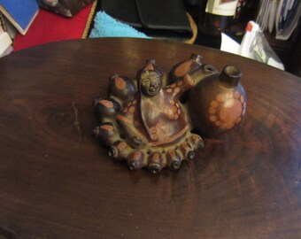 Vintage Ricardo Castillo Artist Signed Pottery Figurine, Please