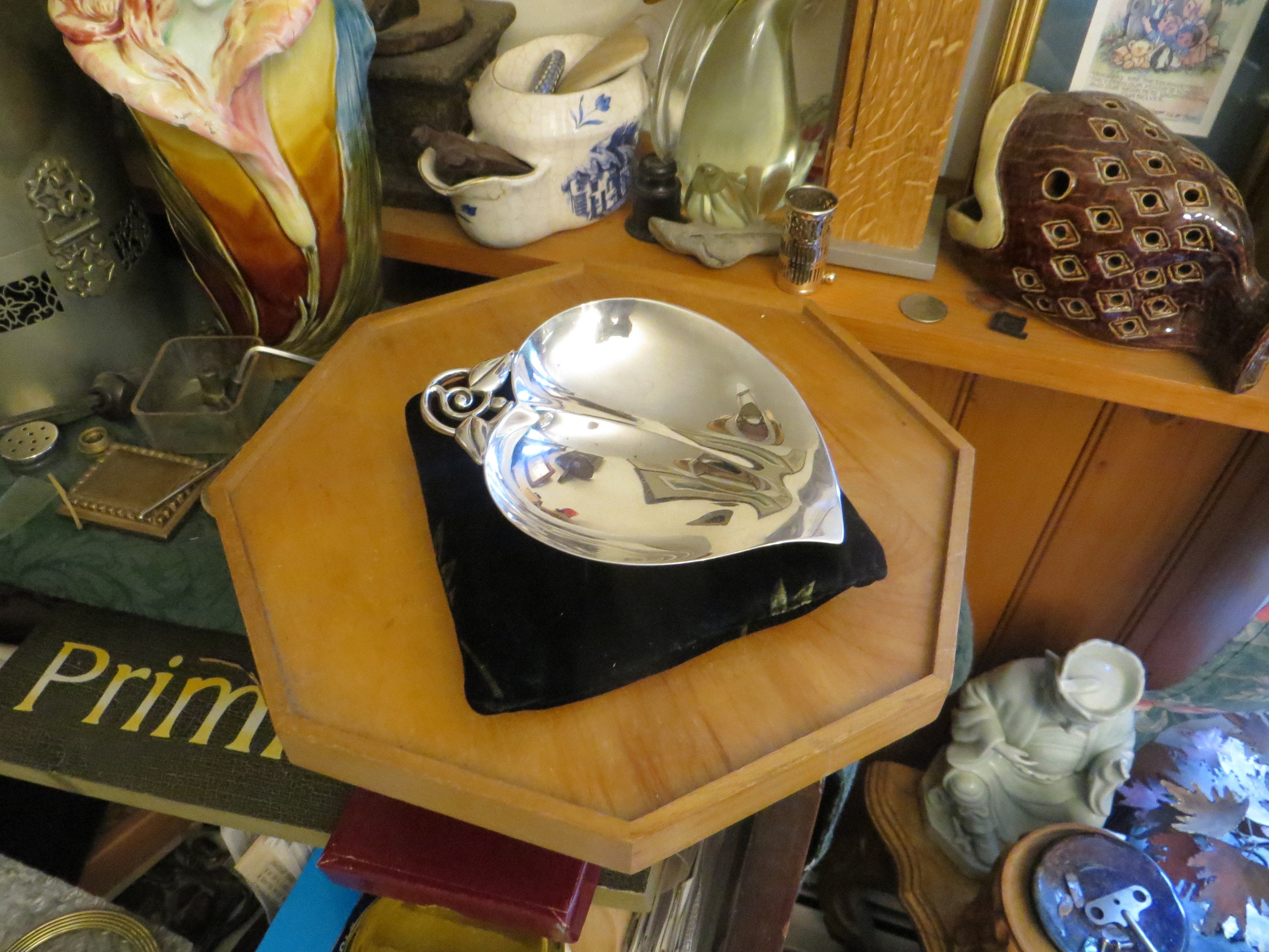 TIFFANY&CO. ティファニー リーフ 小皿 MAKERS Vintage Tiffany & Co. Sterling 925 Silver Leaf Nut Dish Makers