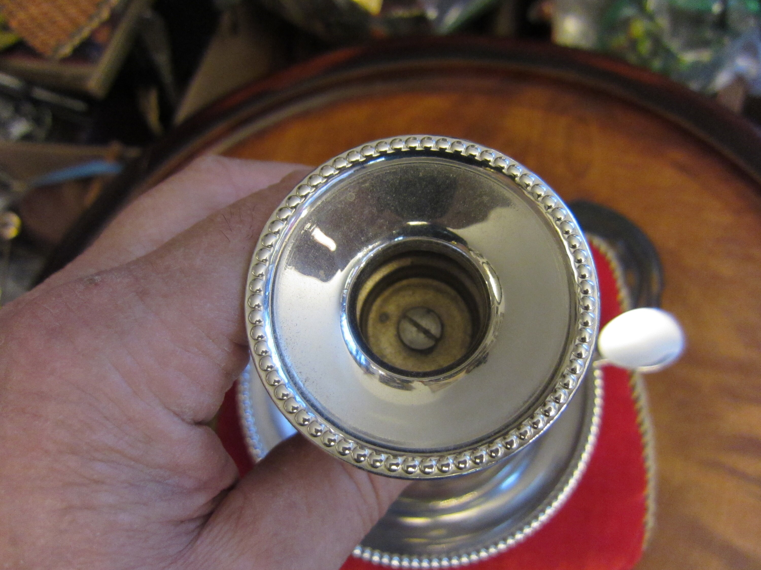 LeCoultre Alarm Clock Candle Holder, Please Read Description