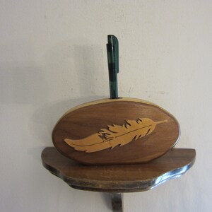 Pen display, wood, pencil stand holder desk organizer