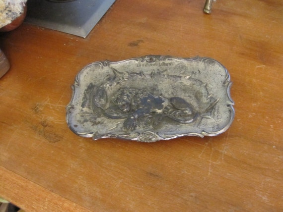 Art Nouveau Arts & Craft High Relief French Tray - image 9