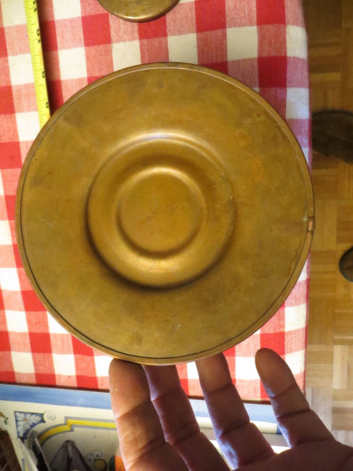 Vintage Hammered Copper Teapot Wood Handle. Etsy