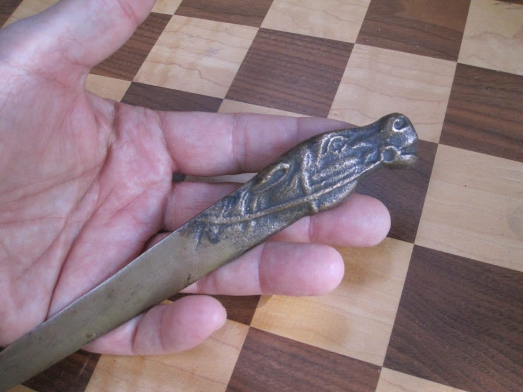 Antique Bronze Brass Racing Horse Letter Opener W/ Free Ship Etsy