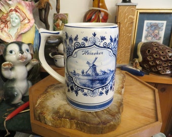 Heineken Delft Beer Mug, Made in Holland, Please Read Description