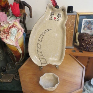 I Love My Cat Feeding Plate & Matching Bowl