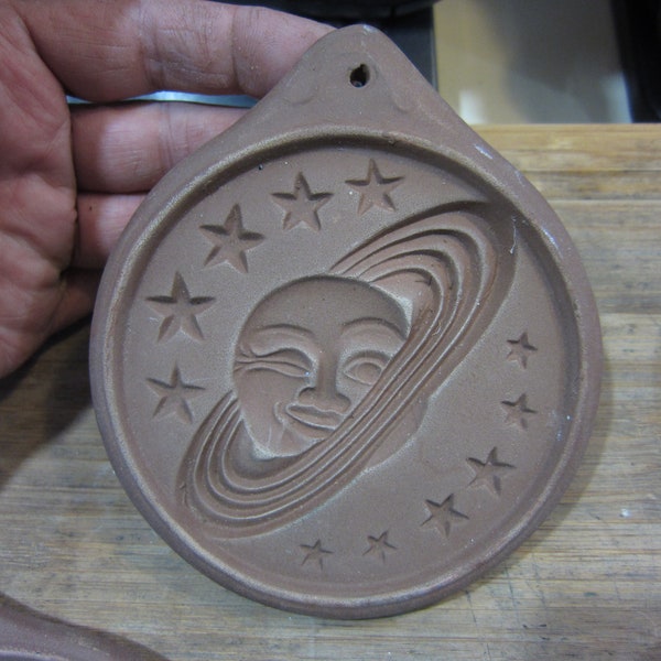 Vintage Hartstone Cookie Mold Kit, 4 Celestial Molds