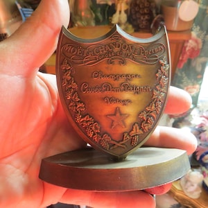 Dom Perignon Menu Holder, Vintage Stoppers