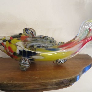 Vintage Murano Art Glass Fish Sculpture Figurine