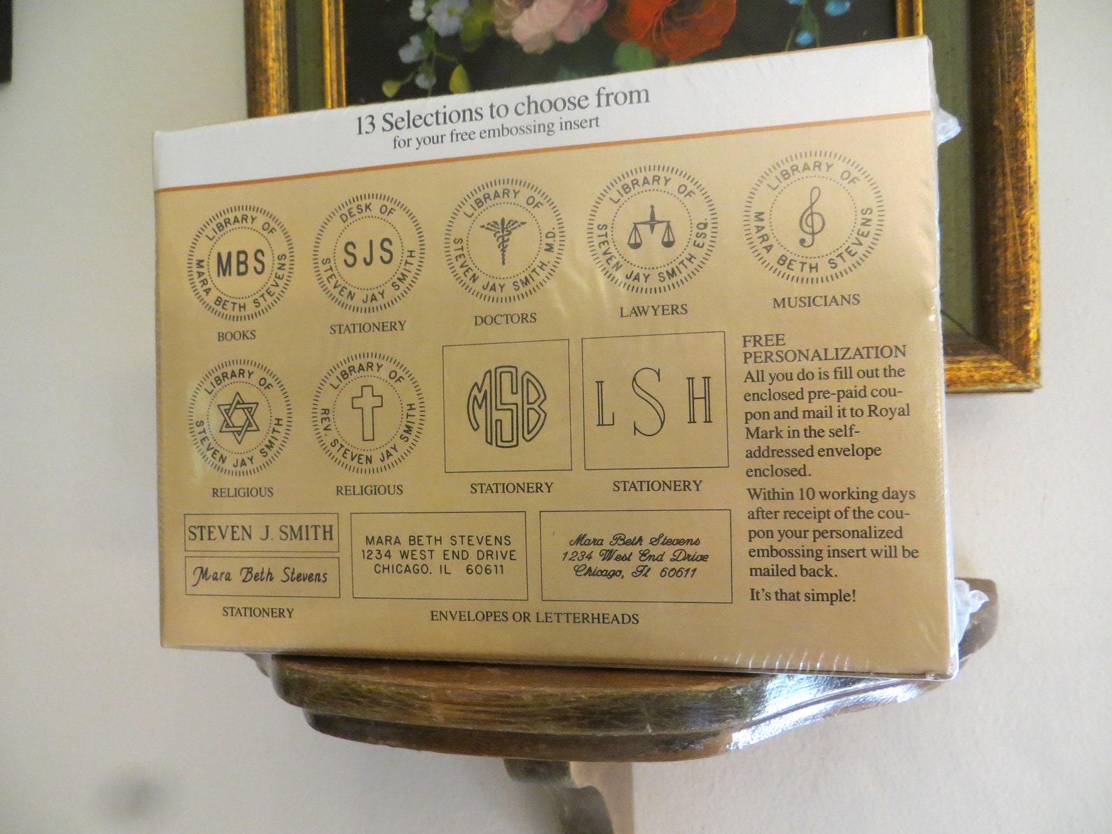 Royal Mark Stationery Letter Envelope Seal Embosser Customizable RM