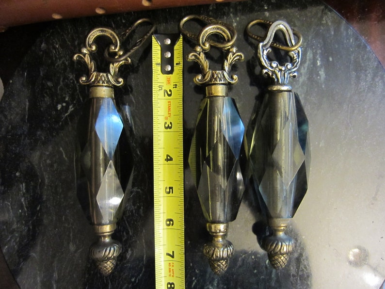 Vintage Hanging Light Parts Finial Tear Drop W/ Acorn Etsy