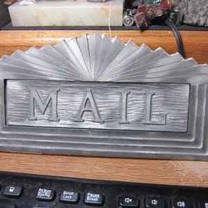 Antique Art Deco Mail Slot C 1920s Nice Patina