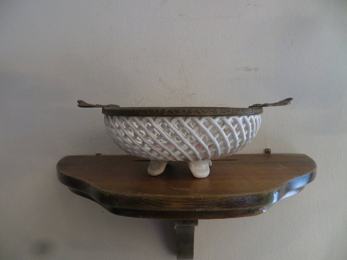 Late 19th Century Max Roesler Porcelain Openwork Bowl With Handles ...