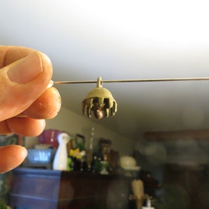 Vintage Brass Bell, bronze miniature antique and great patina