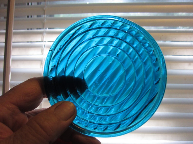 Ribbed Red & Blue Light Lens Railroad Marker, Truck Trailer, Safety ...