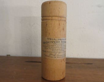 Antique pill container medicine pills quack Indiana Píldoras de raíces indianas
