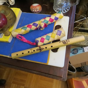 Bamboo flute 10 3/4&quot; wood 7 hole