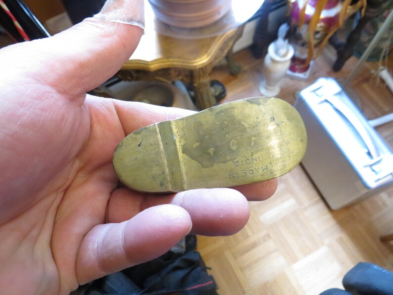 Vintage Brass Shoe Ashtray Ornate Detailed - Etsy