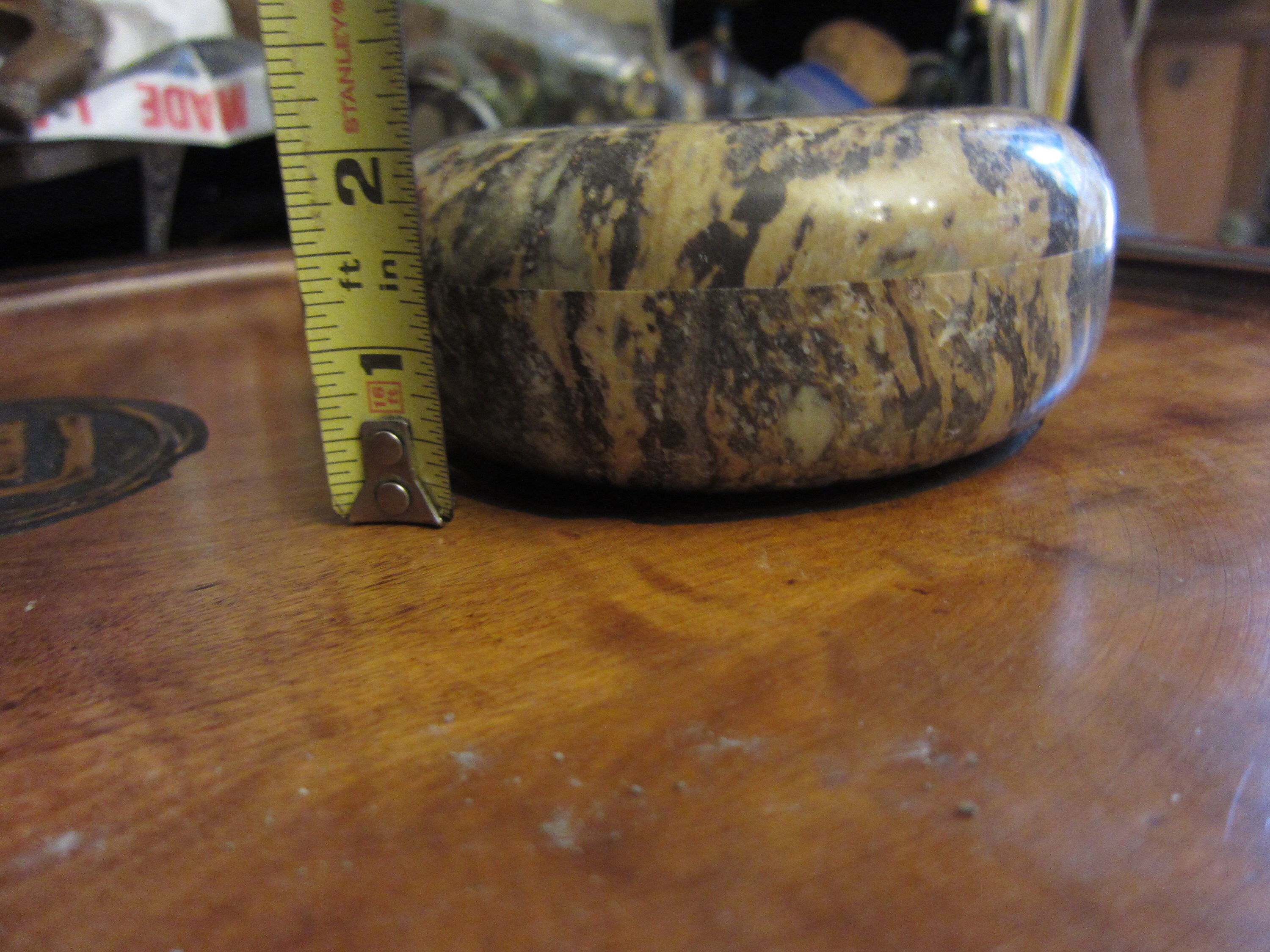 Vintage Marbled Bakelite Round Box, Please Read Description - Etsy