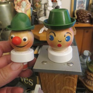 Vintage GES GESCH Bottle Stopper Woman & Man West Germany