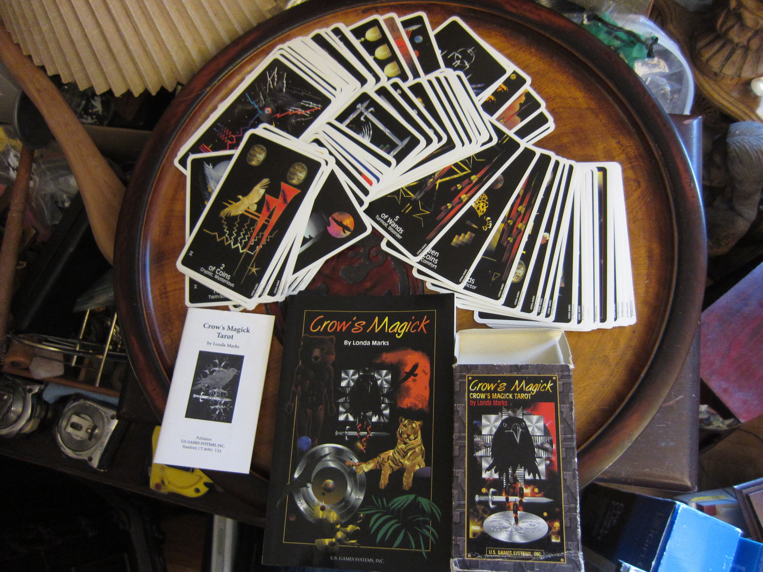 Crow's Magick Companion Book by Londa Marks, Rare With Tarot