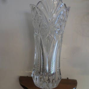 Vintage J G Durand Crystal Vase from France Large & Heavy
