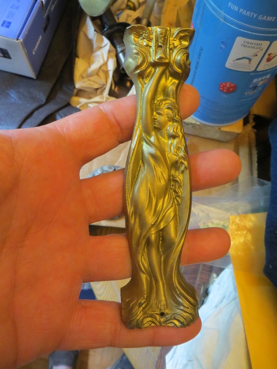 Antique gilt bronze furniture embellishment with art nouveau Etsy