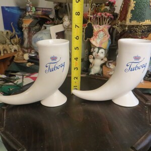 Bier Tankard, Vintage Tuborg Horn Stein, Beer Collectable