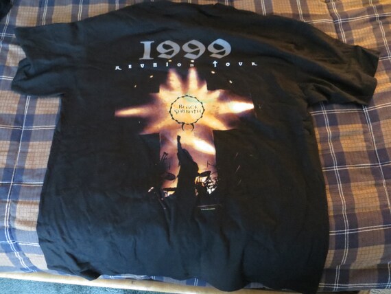 TWO (2) Black Sabbath Reunion Tour Tee Shirts Vintage Never Worn