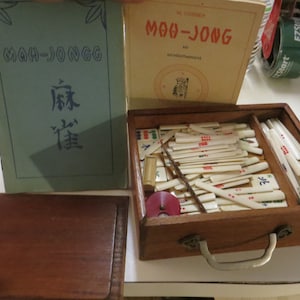 Mahjong Bone and Bamboo Tiles
