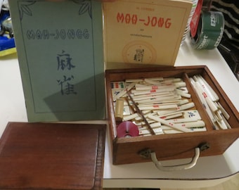 Mahjong Bone and Bamboo Tiles, Please Read Description