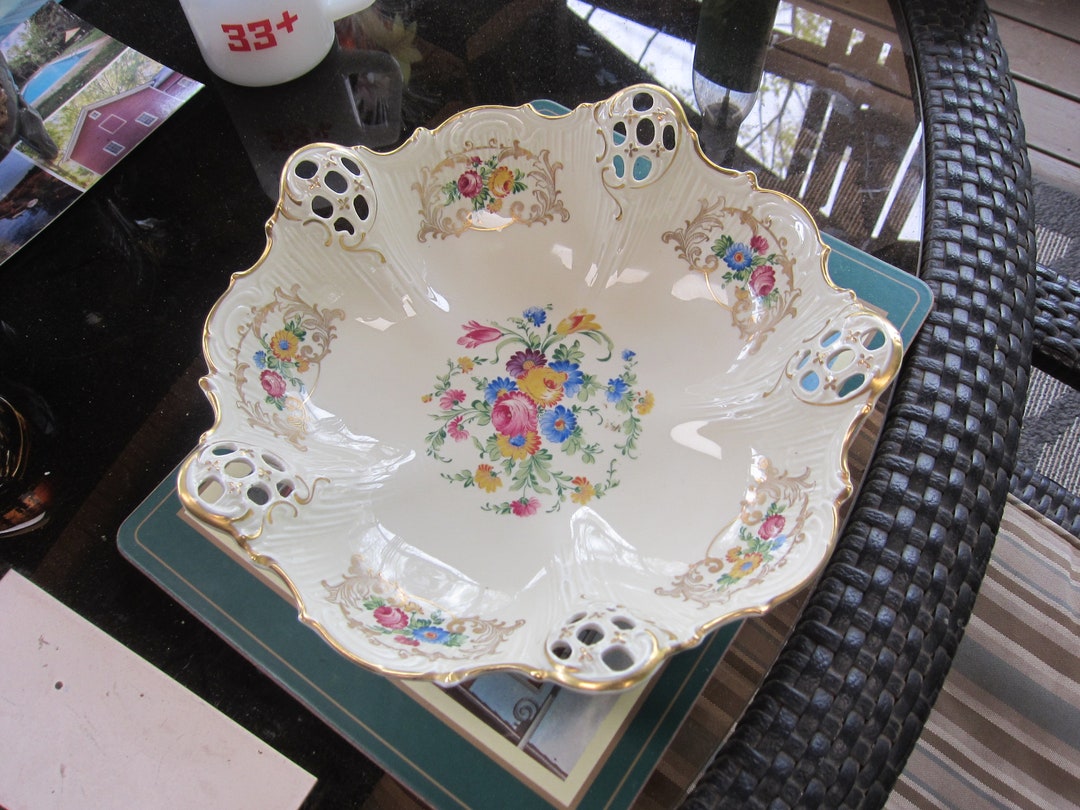 Antique Rosenthal German Porcelain Dish, Kronach Germany Moliere Etsy